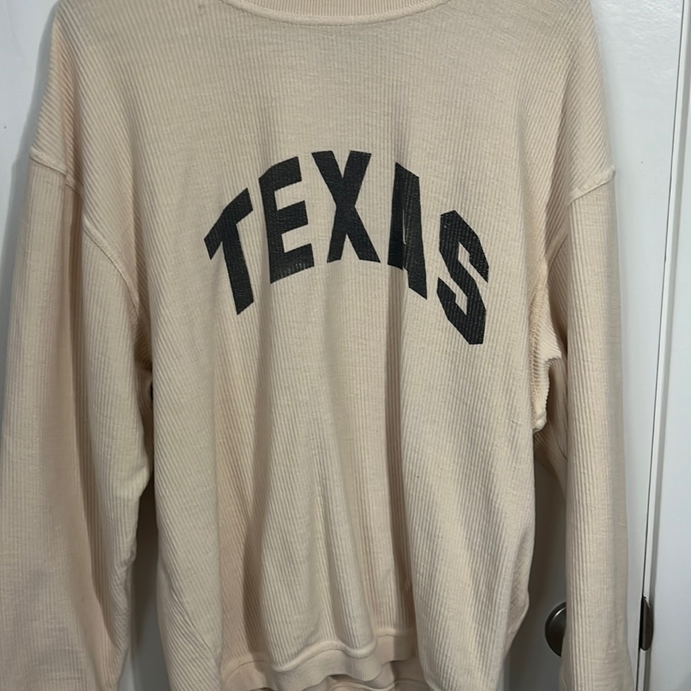 Cream colored lightweight pullover